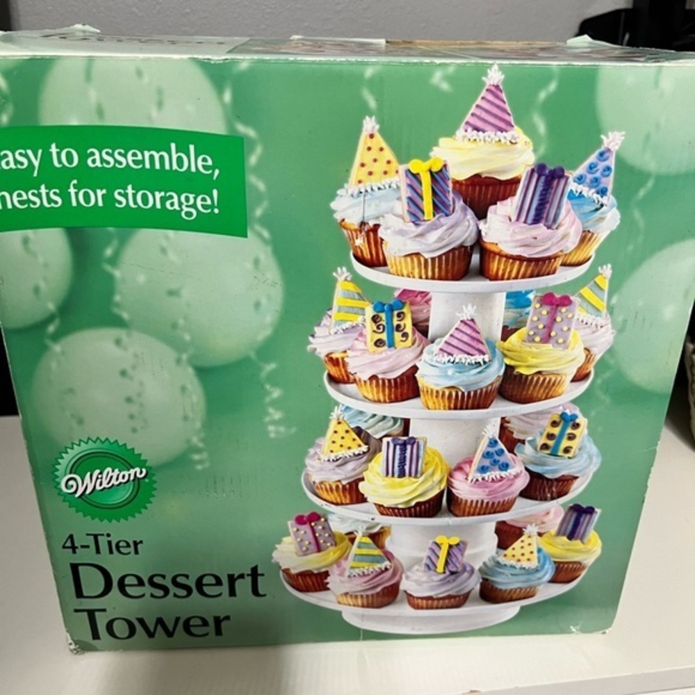 Wilton 4-Tier Dessert Tower - Classic White
